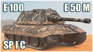 : E 100, E 50 Ausf. M & Sp"ahpanzer SP I C  WoT Blitz Gameplay