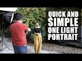 LIGHTING and POST-PROCESSING Tutorial: BASIC One Light Outdoor PORTRAIT Using High Speed Sync (HSS)