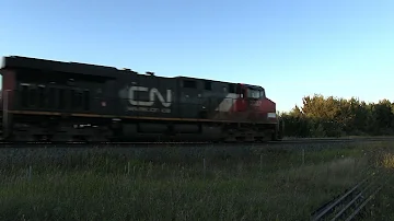 CN Train Spotting HD: GE LASH! | CN 2307 2613 & 2527 Leads CN 104 At Acheson AB 8/8 8/31/13