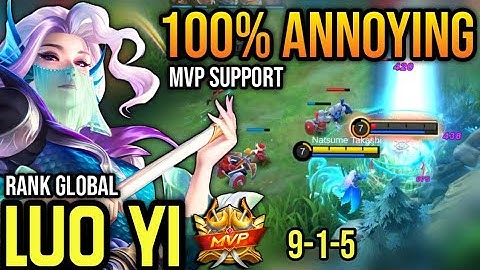 LUO YI BEST BUILD 2021 | TOP GLOBAL LUO YI GAMEPLAY | MOBILE LEGENDS✓