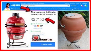 Churrasqueira Completa Faz Grelhados, Defumados, Bafo, Assa Pão, Pizza, Tudo no Pote de Barro.