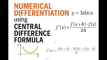Numerical Differentiation using Central Difference Formula