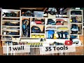 Tool Storage with French Cleats (1 Wall = 35 Tools)  #Workshop #sujmenon