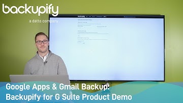 Google Apps & Gmail Backup: Backupify for G Suite Product Demo