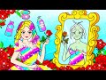 DIY Paper Doll | From Old Barbie To Beauty Rainbow Barbie! Rapunzel Extreme Makeover | Dolls Beauty