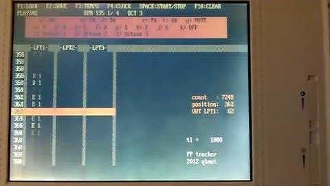 Tracker for the Homebrew Analogue Synth, written in QuickBasic