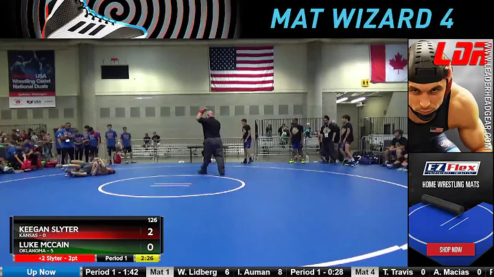 Mat 3 126 Keegan Slyter Kansas Vs Luke McCain Okla...
