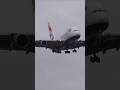 British Airways G-XLEK Airbus A380 at London Heathrow Airport #shorts #lhr