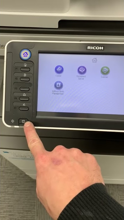 How to check toner levels on RICOH AFICIO MPC 2002 and 3003 photocopiers