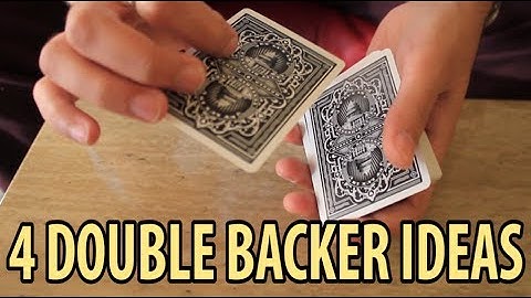 4 Double Backer Ideas - Tutorial