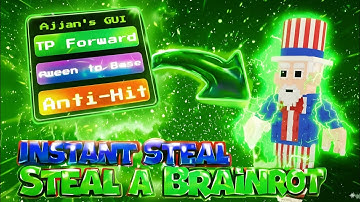 Steal a Brainrot SCRIPT Gui with INSTANT STEAL, INVISBLE + ANTI-HIT + SPEED BOOST!