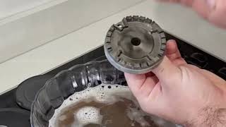 How to clean gas burners | Mix CocaCola with baking soda and see the result