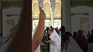 Entering The Kaaba Through The King Abdul Aziz Gate umrah makkah masjidilharam shorts