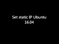 Set static IP Ubuntu 16.04 Mp3 Song