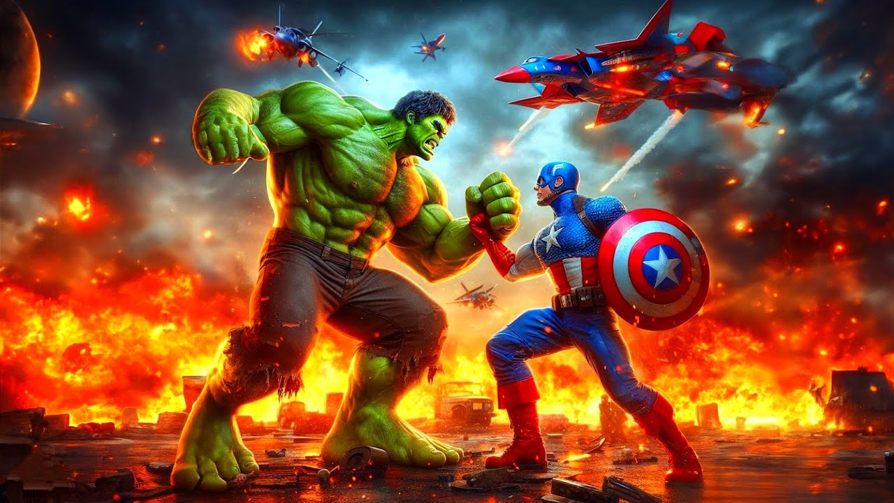 Marvel Contest Of Champions : Hulk Vs Captain America || MannSmile ...
