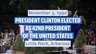 On This Day: President Clinton's 1992 Election Night Victory