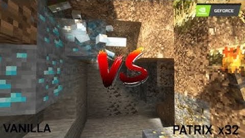 Minecraft VANILLA VS PATRIX Showcases