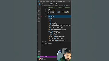 check if a List is Empty #python #ytshorts