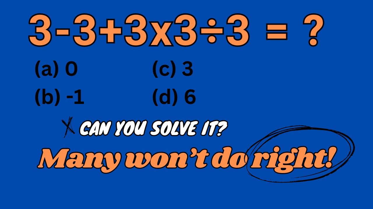 Check your Basic Math Concept #PEMDAS #mathpractice #minutemath # ...
