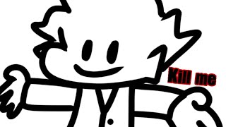 D-Sides Blammed But Boyfriend tagged in a poorly drawn madness OC