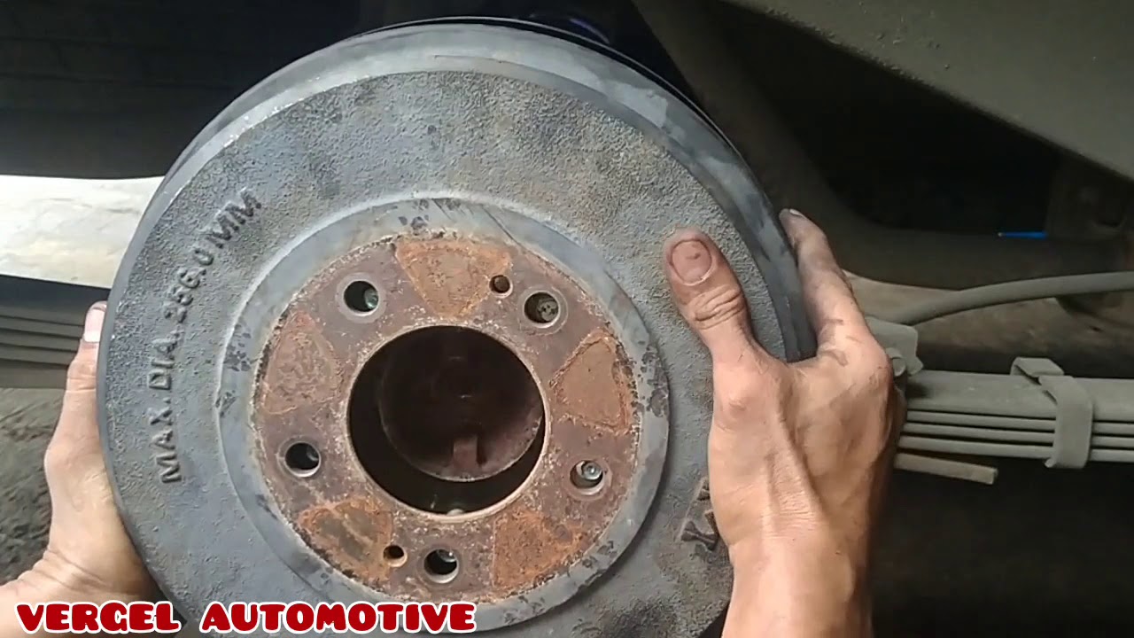 Mitsubishi adventure how adjust brake rear YouTube