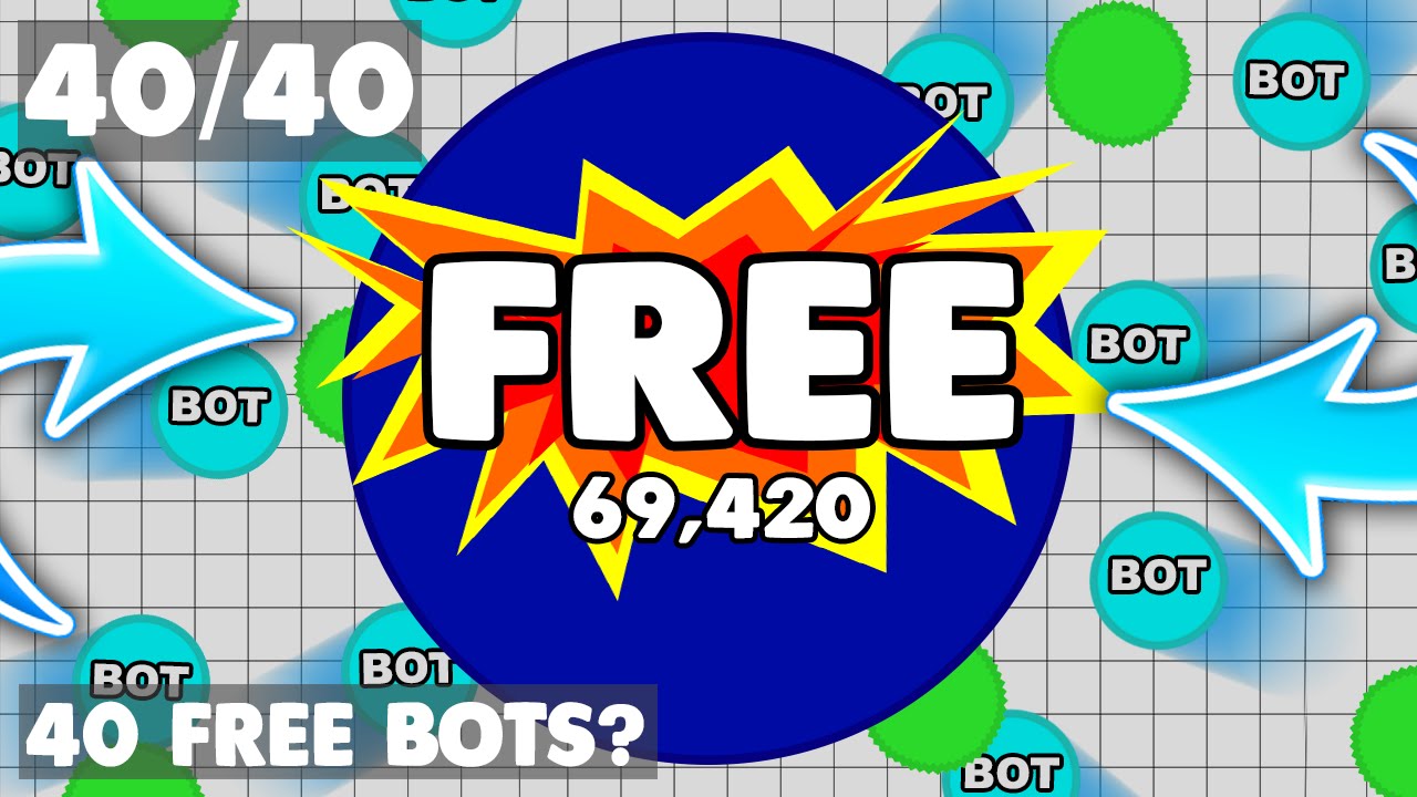  Free Agar.io Bots/Minions