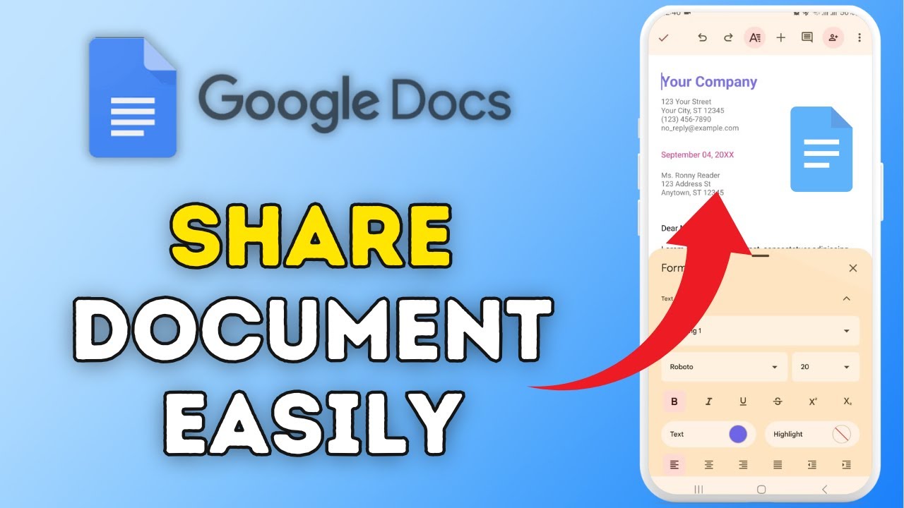 How to Share Document in Google Docs 2025? - YouTube