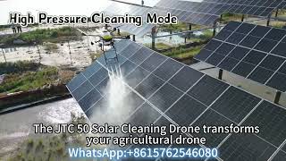 New Industrial Solar Panel Cleaning UAV Drone with Smart Cleaning Route Pressure Water Spray Joyance screenshot 5