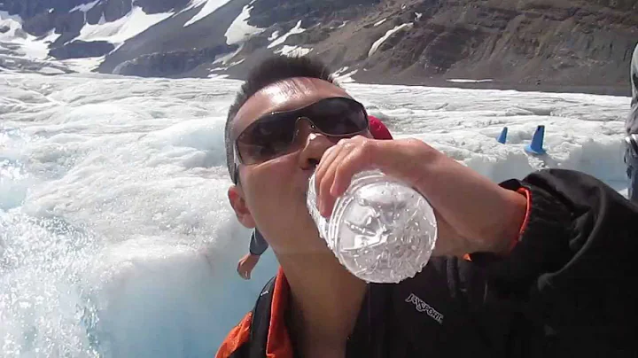 Drinking Glacier Water while on a GLACIER