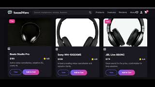 Headphone Store Website 🎧 | HTML CSS JavaScript | E-Commerce Website Design 🚀