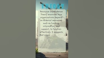 Resource Dependence Theory