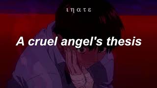 Asuka, Rei & Misato ;『A Cruel Angel's Thesis』- sub. al español // lyrics || Evangelion Op. 1