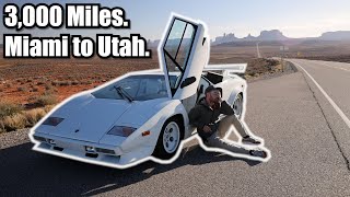 Driving my Lamborghini Countach 3,000 Miles Across the United States.