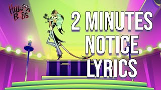 2 Minutes Notice (Fuck You) Lyrics (From "Helluva Boss") Alex Brightman