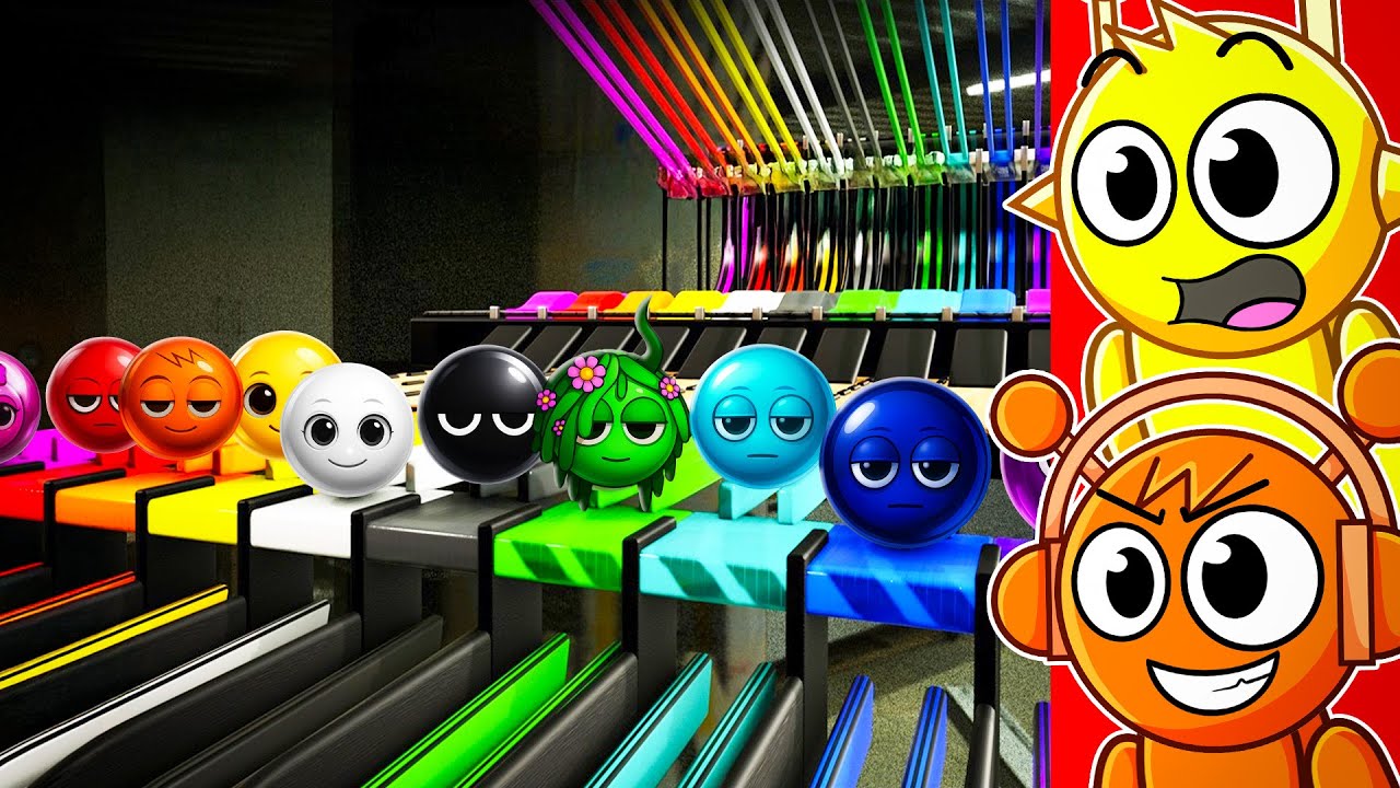 Реакция на 40 SPRUNKI FFA Marble Race!