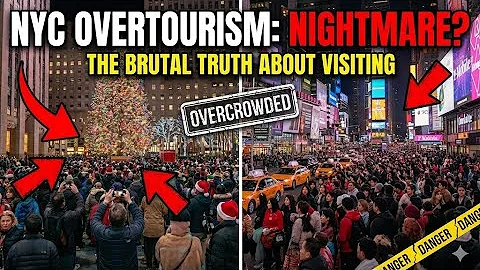 OVERTOURISM in NYC Christmas Walk 4K Rockefeller Center Christmas Tree 2025 to Bryant Park 