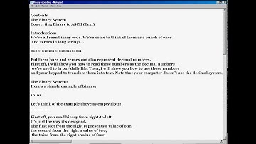 Understanding Binary Part 1