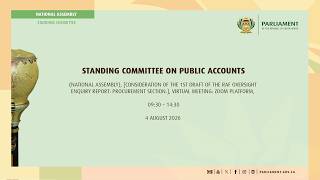 Standing Committee on Public Accounts, 4 August 2026