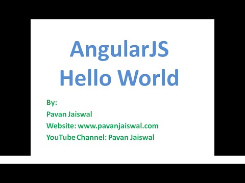 2 AngularJS: Hello World