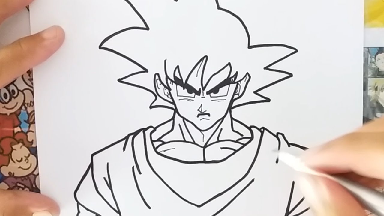 Como Desenhar o GOKU - dragon ball Z 