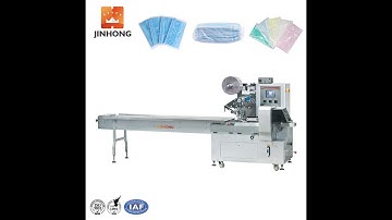 JinHong JH-Z401 Semi-automatic Medical Face Mask Packaging Machine Flow Wrapping Machine