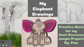 Unit 2- Animal Study for Henri Rousseau Jungle Project Part 2