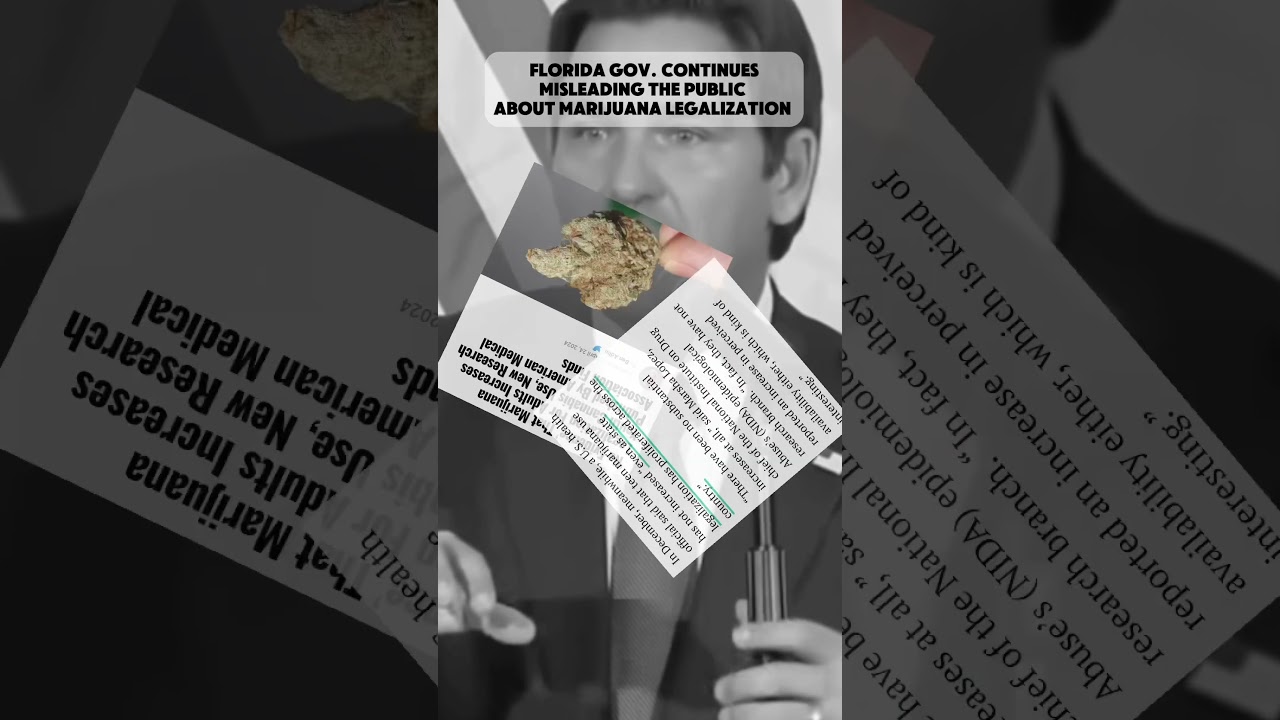 Florida Governor Ron DeSantis spreads more lies about marijuana legalization