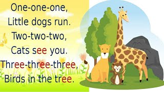 One ,one, one little dog run ll Rhymes with Action..👭👍👍 screenshot 2