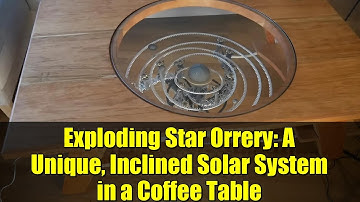 Exploding Star Orrery: A Unique, Inclined Solar System in a Coffee Table