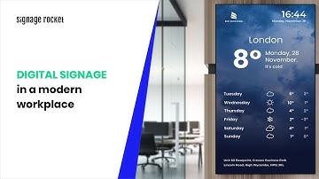 Digital signage in a modern workplace