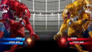 Venom Spiderman (Red) vs Venom Spiderman (Yellow) Fight - Marvel vs Capcom Infinite PS4 Gameplay