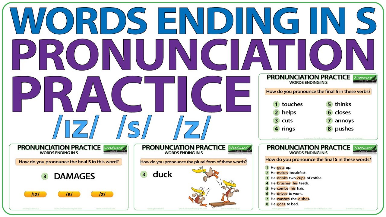 English Pronunciation Practice How Do You Pronounce Words Ending In S