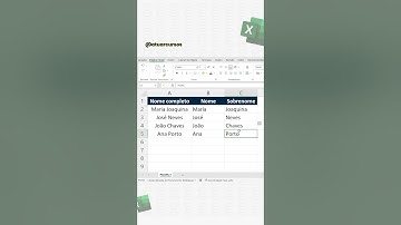 COMO USAR O PREENCHIMENTO RELÂMPAGO NO EXCEL | #shorts #excel