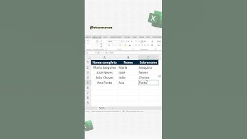 COMO USAR O PREENCHIMENTO RELÂMPAGO NO EXCEL | #shorts #excel
